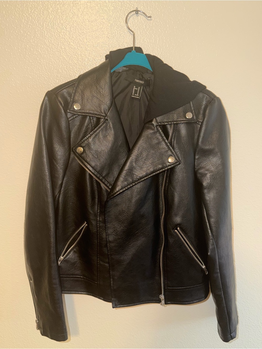 Forever 21 Black Faux Leather Jacket